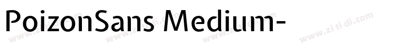 PoizonSans Medium字体转换